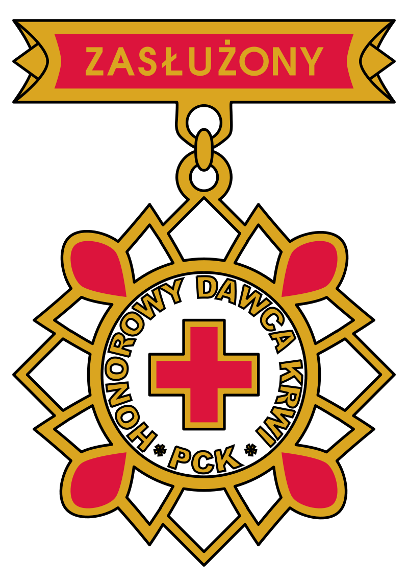 Srebrna odznaka honorowa "Zasłużony Honorowy Dawca Krwi II stopnia"